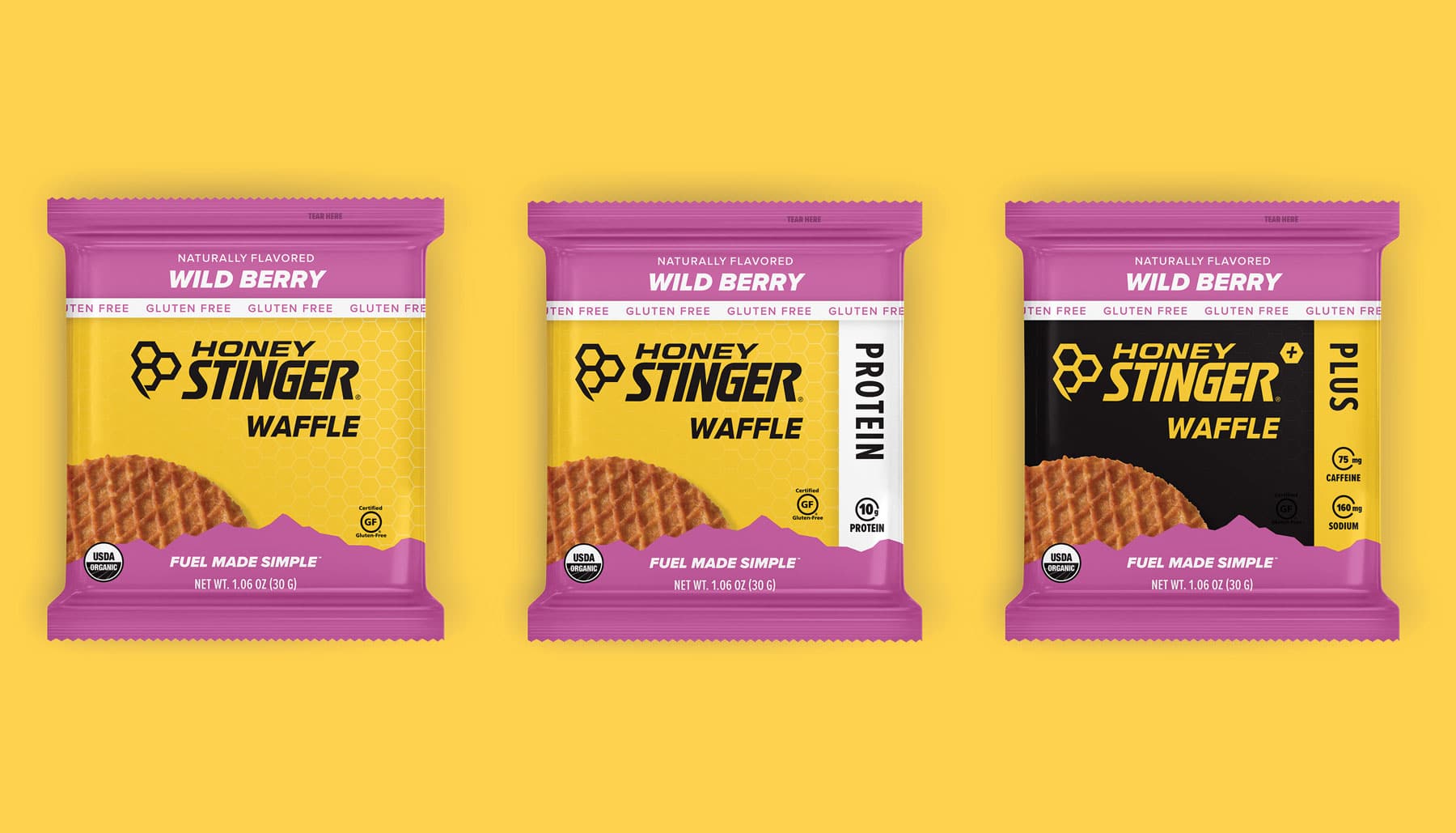 Honey Stinger Brand Identity and packaging