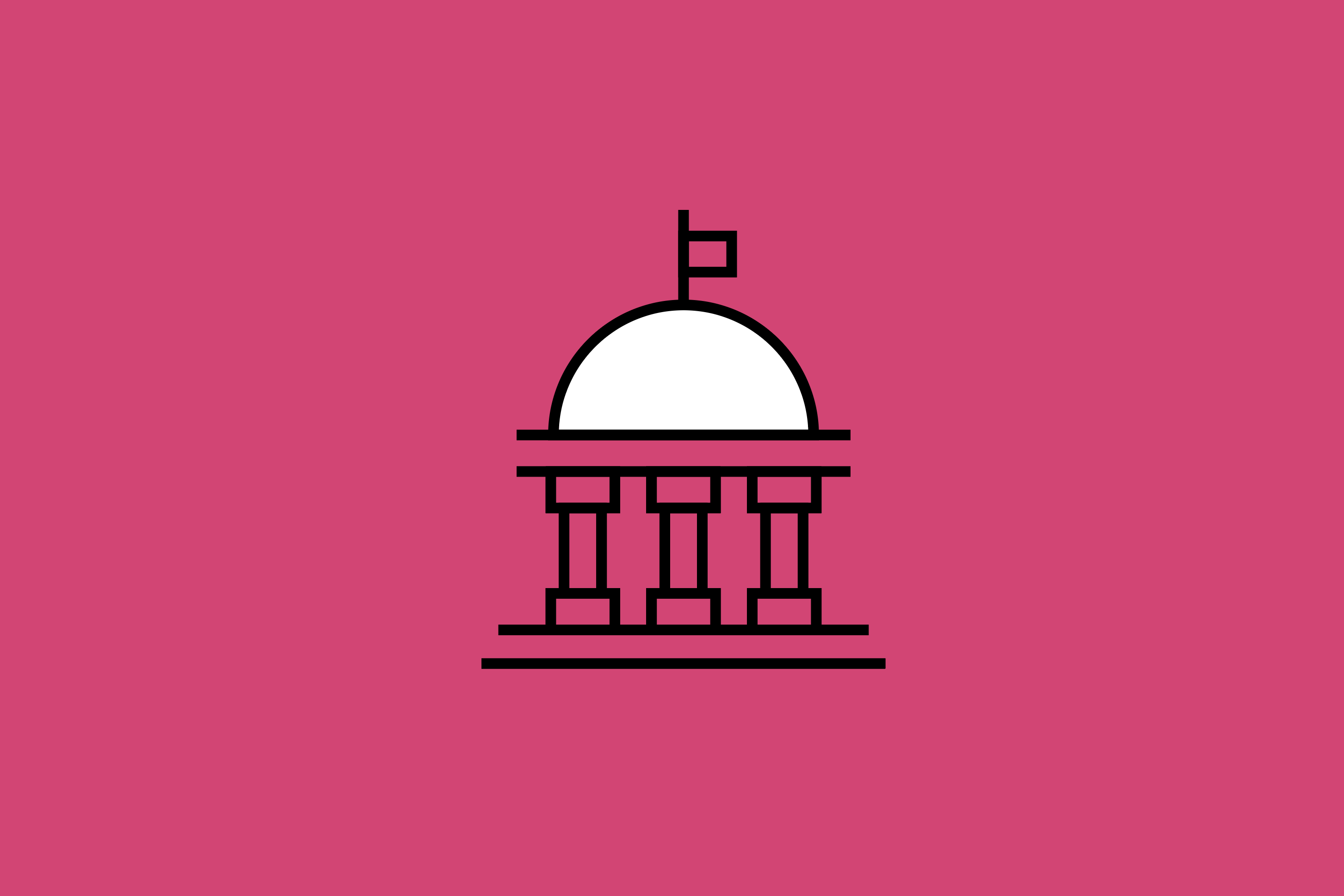 governmental building on pink background
