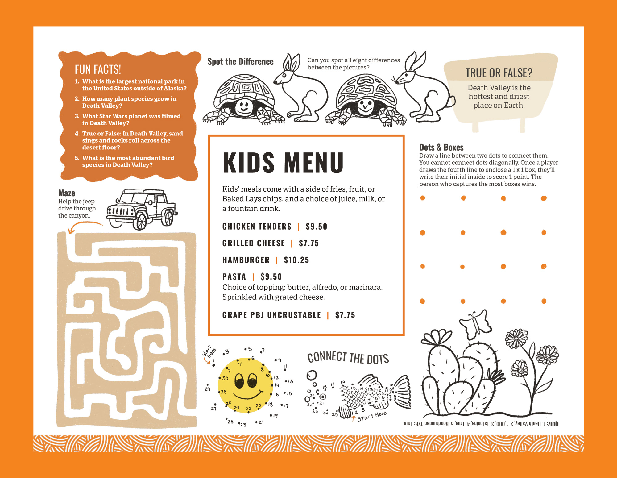 Menus-Kids
